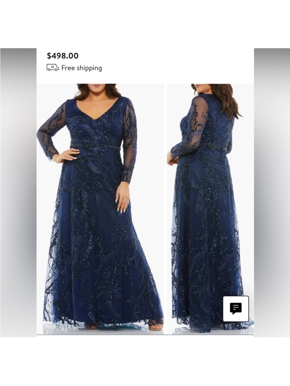 Mac Duggal illusion dress